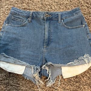 Special A Blue Denim Distressed Shorts 4